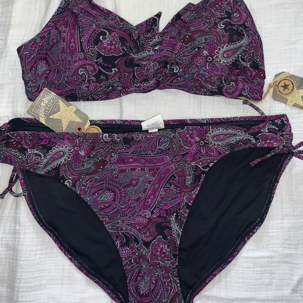 Converse bikini xl purple black NWT